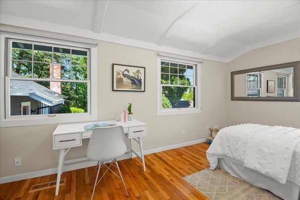 Bedroom, Home Office, Interior, Wood Texture Flooring