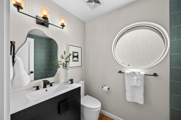 Bathroom, Interior, Wood Texture Flooring
