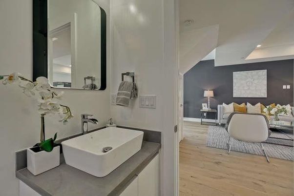 Bathroom, Bedroom, Interior, Recessed Lighting, Wood Texture Flooring