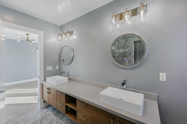Bathroom, Dual Sink Vanities, Interior, Marble