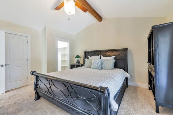 Bedroom, Interior, Wooden Beams