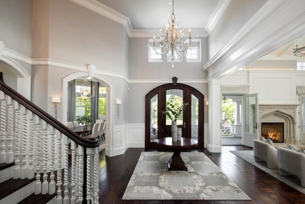 Chandelier, Fireplace, Interior, Wood Texture Flooring