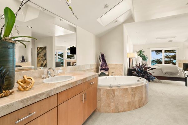 Bathroom, Bedroom, Dual Sink Vanities, Interior, Recessed Lighting