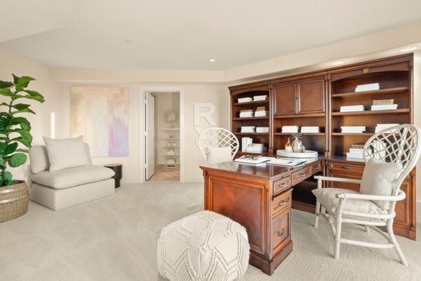 Home Office, Interior, Recessed Lighting