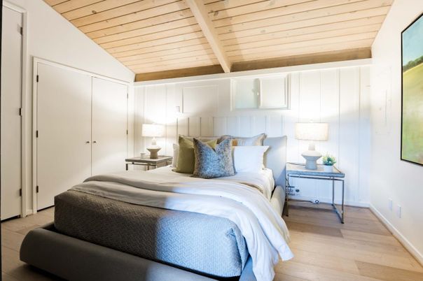 Bedroom, Interior, Wooden Ceilings, Wood Texture Flooring