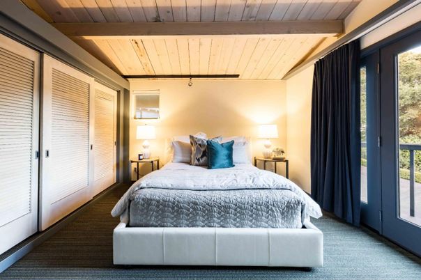 Bedroom, Interior, Wooden Beams, Wooden Ceilings
