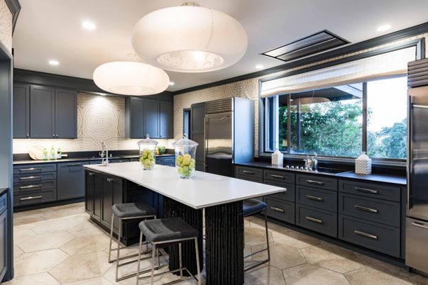 Interior, Kitchen, Pendant Lights, Recessed Lighting, Stainless Steel Appliances