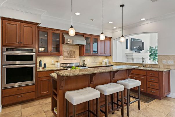 Interior, Kitchen, Pendant Lights, Recessed Lighting, Stainless Steel Appliances