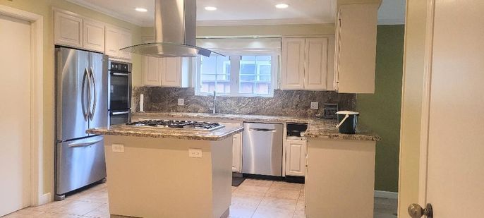 Interior, Kitchen, Recessed Lighting, Stainless Steel Appliances