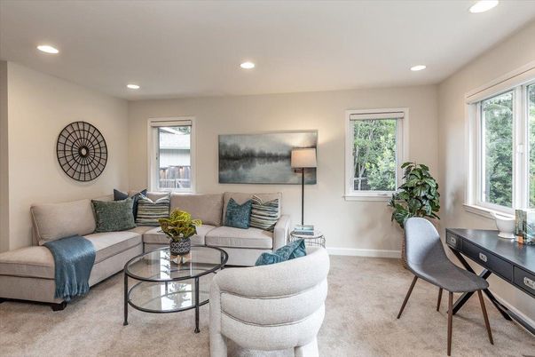 Home Office, Interior, Living room, Recessed Lighting