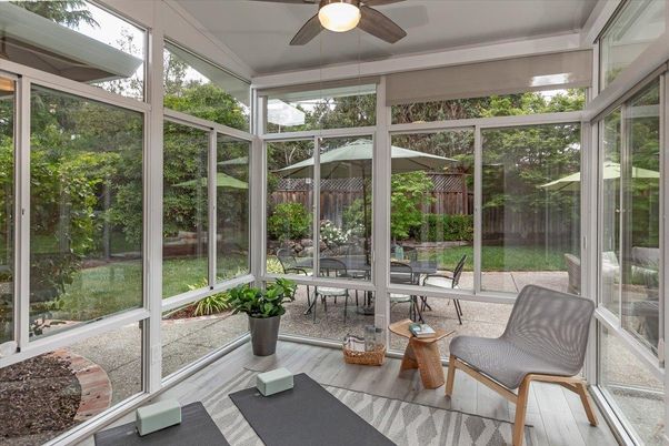 Interior, Sun Room, Wood Texture Flooring