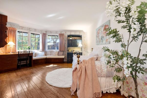 Bedroom, Home Office, Interior, Wood Texture Flooring
