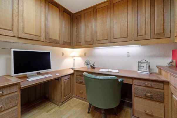Home Office, Interior, Wood Texture Flooring