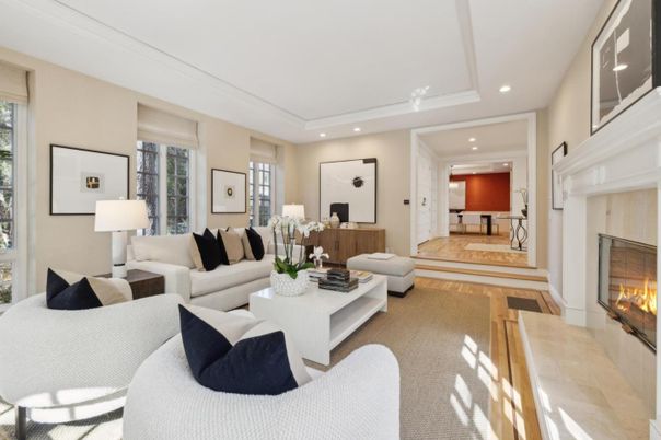 Fireplace, Interior, Living room, Recessed Lighting