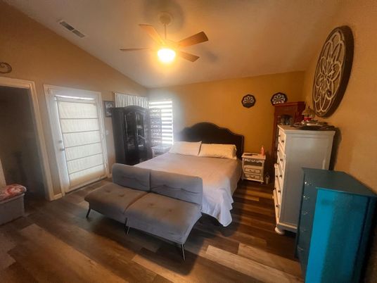 Bedroom, Interior, Wood Texture Flooring