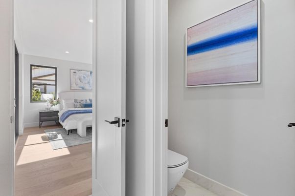Bathroom, Bedroom, Interior, Recessed Lighting, Wood Texture Flooring