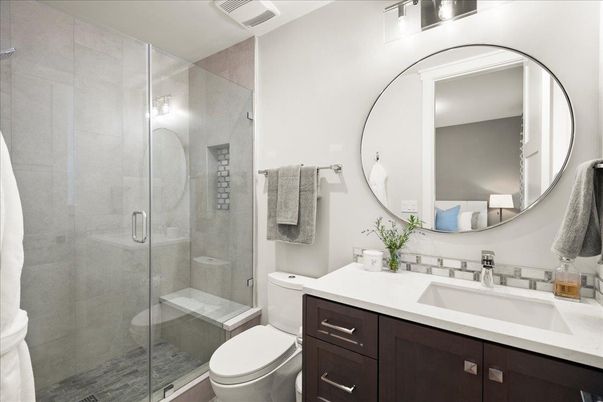 Bathroom, Glass Shower, Interior
