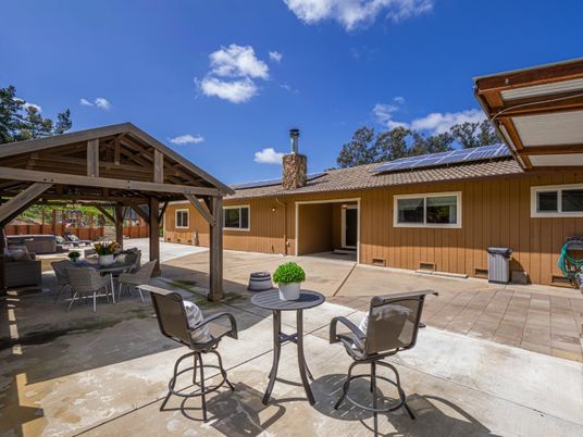 Exterior, Hot Tub, Solar Panels