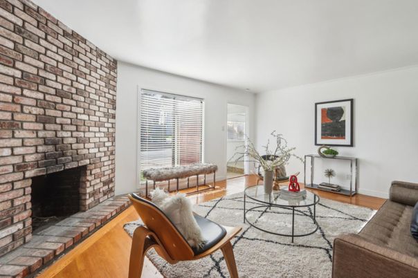 Fireplace, Interior, Living room, Stone Walls, Wood Texture Flooring