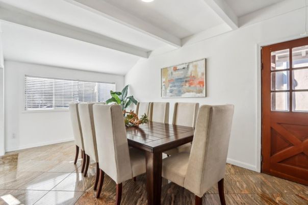 Dining room, Interior, Wood Texture Flooring