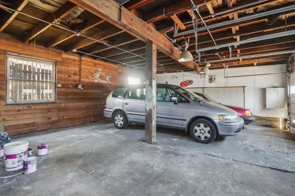 Garage, Interior, Wooden Beams, Wooden Walls