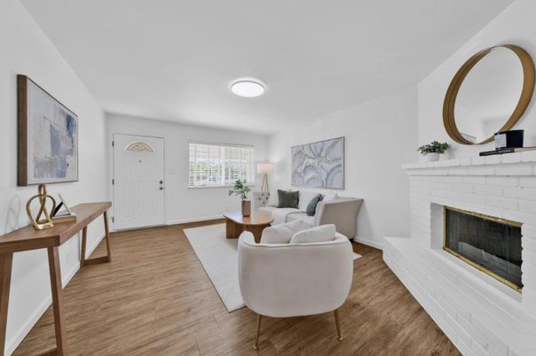Fireplace, Interior, Living room, Wood Texture Flooring