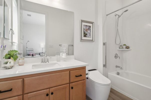 Bathroom, Interior, Wood Texture Flooring