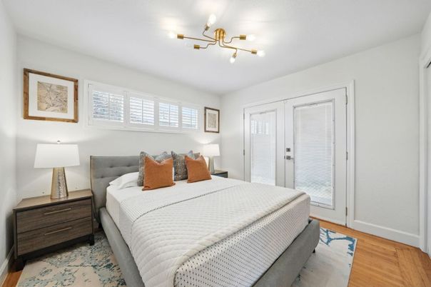 Bedroom, Interior, Wood Texture Flooring