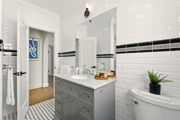 Bathroom, Interior, Wood Texture Flooring
