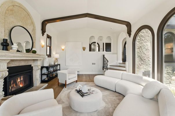 Fireplace, Interior, Living room, Wood Texture Flooring