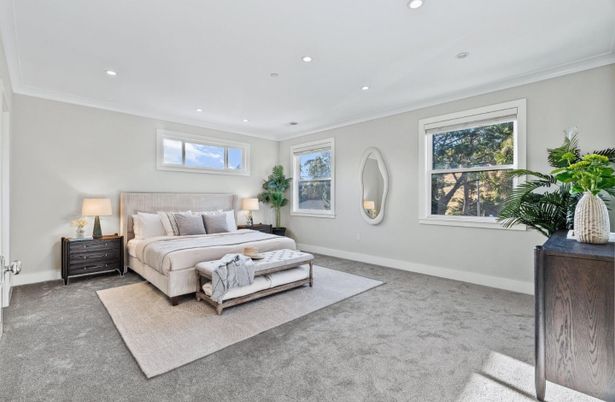Bedroom, Interior, Recessed Lighting