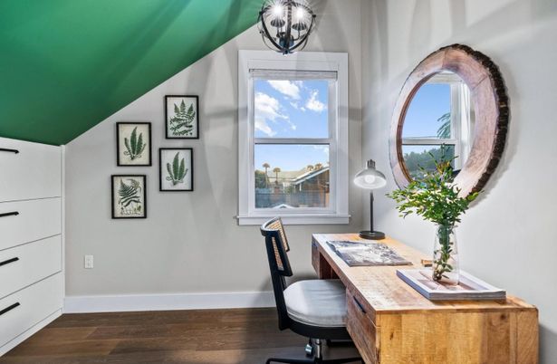 Home Office, Interior, Wood Texture Flooring