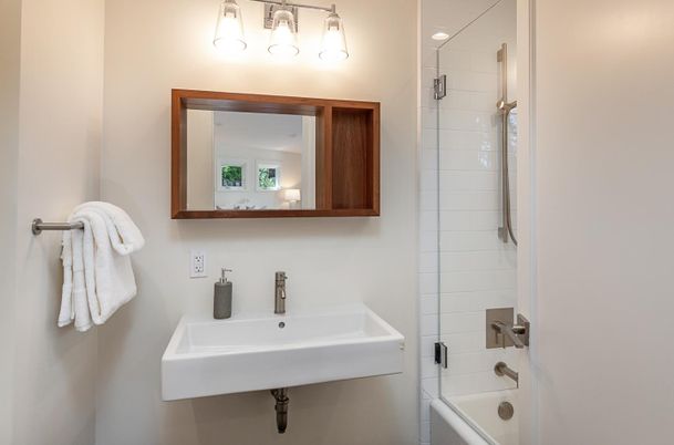 Bathroom, Glass Shower, Interior