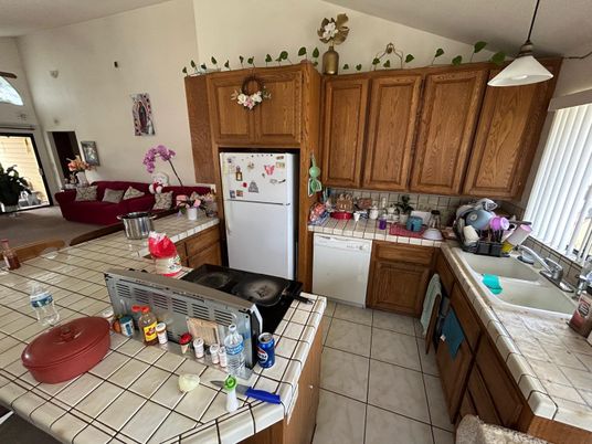 Interior, Kitchen, Tile Countertops