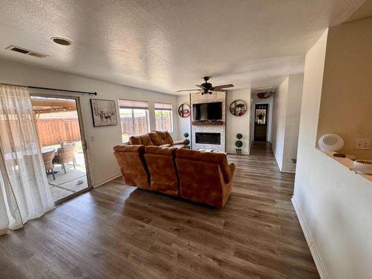 Fireplace, Interior, Living room, Wood Texture Flooring