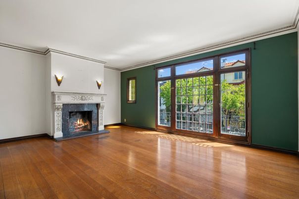 Empty room, Fireplace, Interior, Wood Texture Flooring