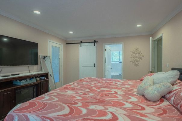 Bedroom, Interior, Recessed Lighting