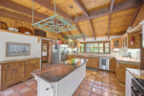 Interior, Kitchen, Stainless Steel Appliances, Wooden Beams, Wooden Ceilings