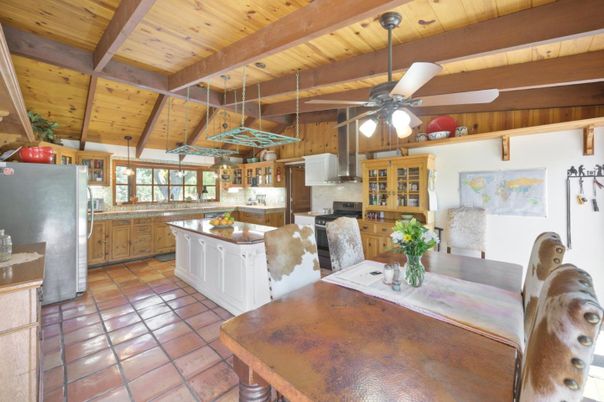 Interior, Kitchen, Pendant Lights, Wooden Beams, Wooden Ceilings