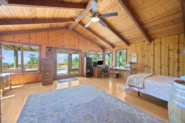 Bedroom, Interior, Wooden Beams, Wooden Ceilings, Wood Texture Flooring, Wooden Walls