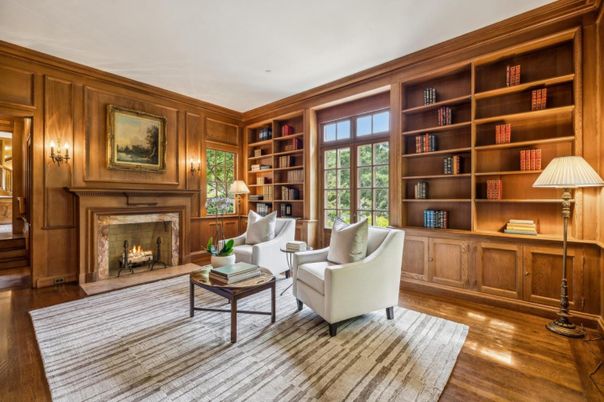 Fireplace, Interior, Living room, Wood Texture Flooring, Wooden Walls