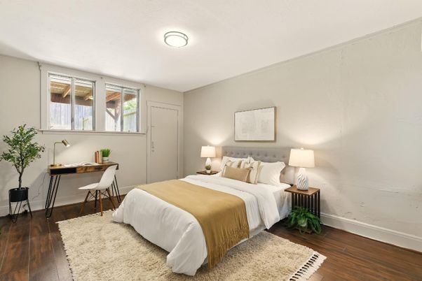 Bedroom, Home Office, Interior, Wood Texture Flooring