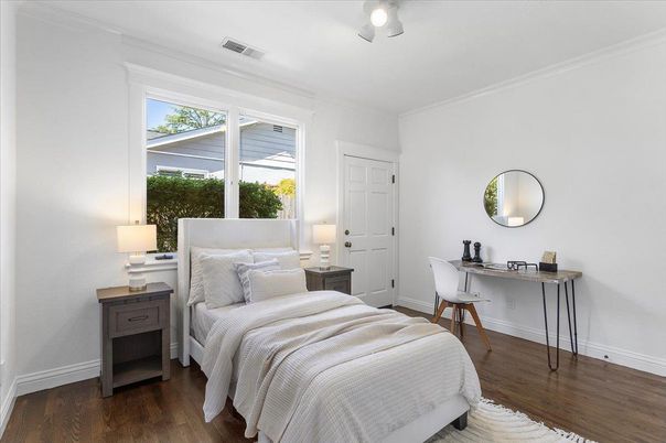 Bedroom, Home Office, Interior, Wood Texture Flooring