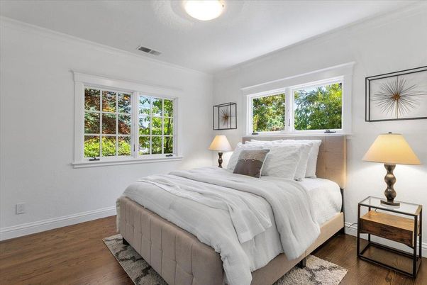 Bedroom, Interior, Wood Texture Flooring