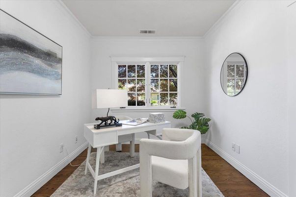 Home Office, Interior, Wood Texture Flooring