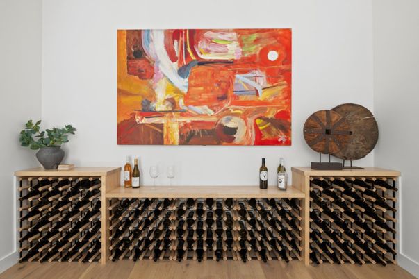 Interior, Wine Storage, Wood Texture Flooring