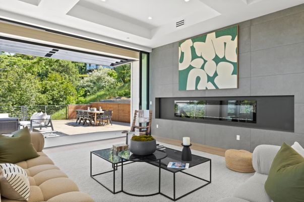 Interior, Living room, Recessed Lighting