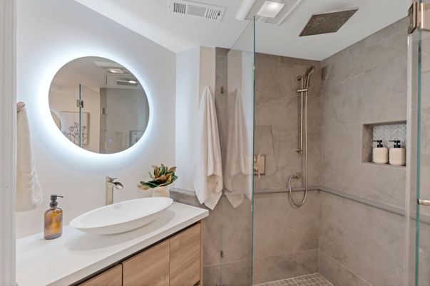 Bathroom, Glass Shower, Interior