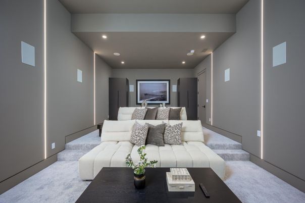 Interior, Living room, Recessed Lighting