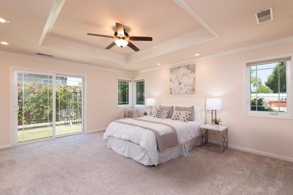Bedroom, Interior, Recessed Lighting